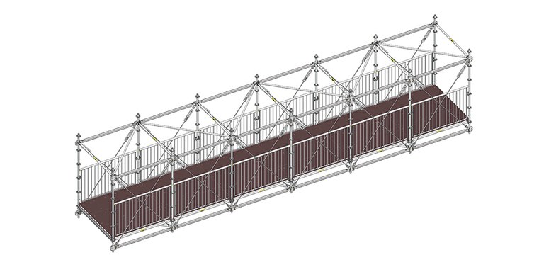 Cercha BRIO: pasarela peatonal.